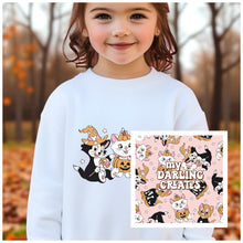 Load image into Gallery viewer, Youth Spooky Cats Crewneck &amp; Legging Set