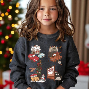 Youth Cars Christmas Crewneck