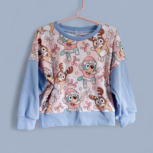 Size 3 Pink Pups Crewneck
