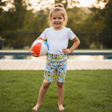 Load image into Gallery viewer, Size 6 Blue Pup Summer Biker Shorts