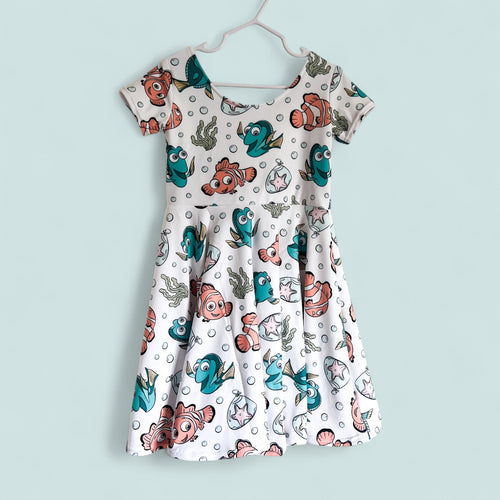 Size 4 Fish are Friends Twirl Dress