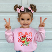 Load image into Gallery viewer, Toddler I Steal Hearts Crewneck