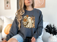 Load image into Gallery viewer, Adult Floral Ghosts &amp; Bats 🦇 Crewneck