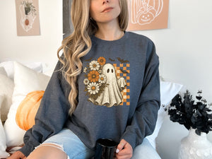 Adult Floral Ghosts & Bats 🦇 Crewneck