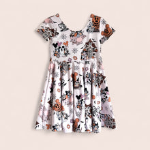 Load image into Gallery viewer, A Blue Dog Halloween Twirl Dress