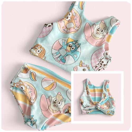 Blue Dog Summer Bathing Suit
