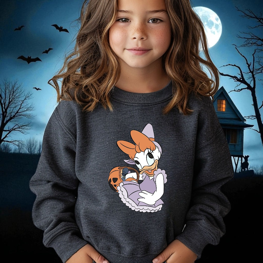 Youth Halloween Daisy Crewneck