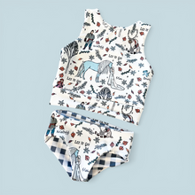 Load image into Gallery viewer, Into the Unknown Crop Tank Bathing Suit
