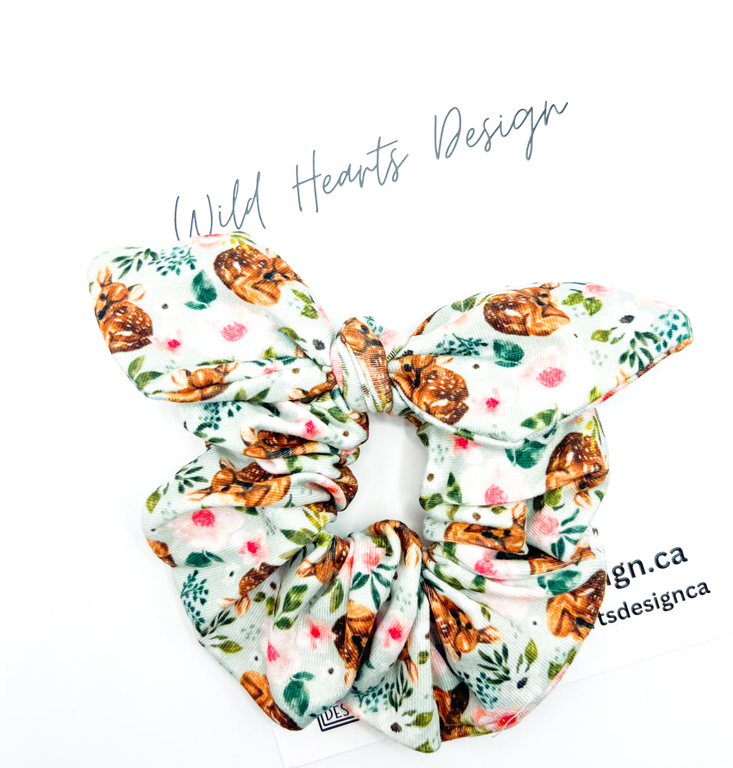 Oh Deer Bow Scrunchie