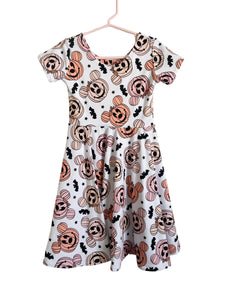 Little Pumpkin Head Twirl Dress