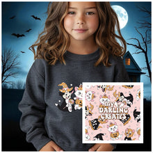 Load image into Gallery viewer, Youth Spooky Cats Crewneck &amp; Legging Set