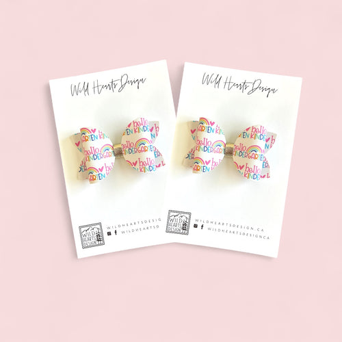 Hello Kindergarten Bow