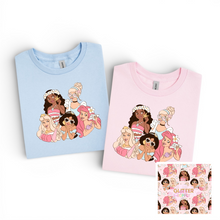 Load image into Gallery viewer, Summer Princess Biker Shorts &amp; Tshirt Set
