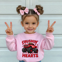 Load image into Gallery viewer, Toddler Crushin’ Hearts Crewneck