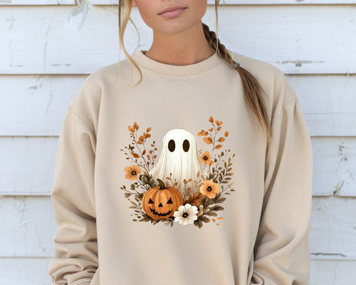 Adult Pumpkins & Ghosts Crewneck