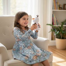 Load image into Gallery viewer, Ice Sisters Twirl Dress