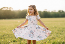 Load image into Gallery viewer, Bunny &amp; Butterfly Twirl Dress