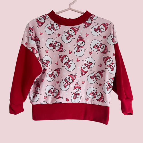 Size 2 Snowman Love Crewneck