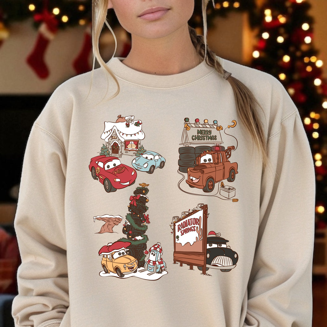 Adult Cars Christmas Crewneck