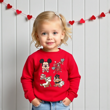 Load image into Gallery viewer, Toddler Valentine’s Mash up Crewneck