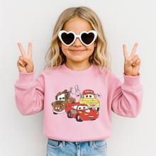 Load image into Gallery viewer, Youth Cars Love Crewneck