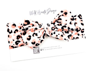 Pink Leopard Print Bella Headwrap