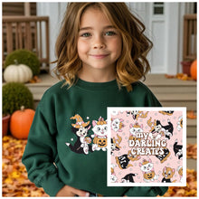 Load image into Gallery viewer, Youth Spooky Cats Crewneck &amp; Legging Set