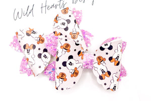Purple Little Boo Mini Bow