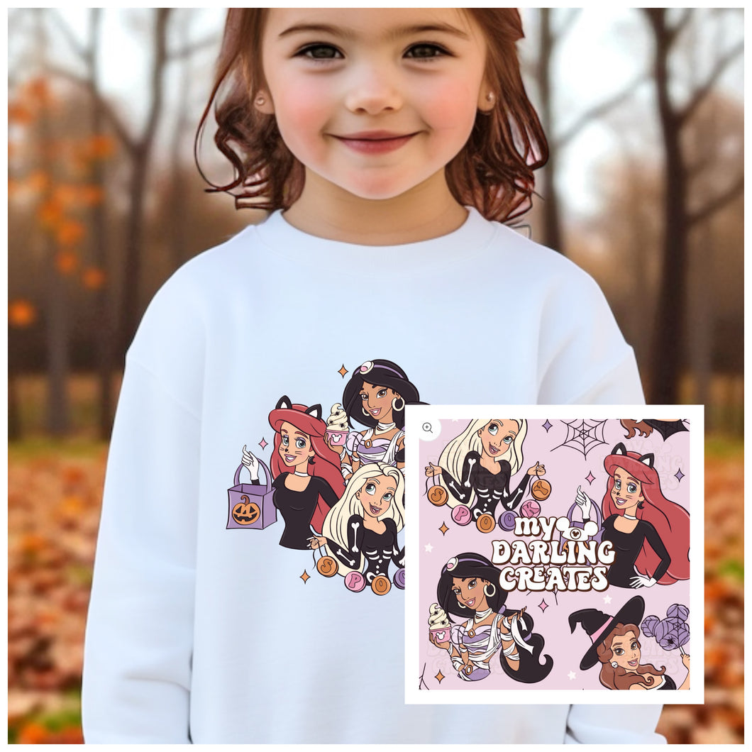 Youth Spooky Princess Crewneck & Legging Set