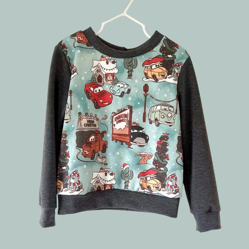 Size 4 Cars Crewneck