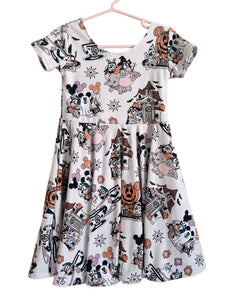 Spooky Sisters Twirl Dress