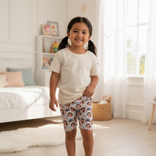 Load image into Gallery viewer, Size 3 Blue Small Print Ohana Biker Short