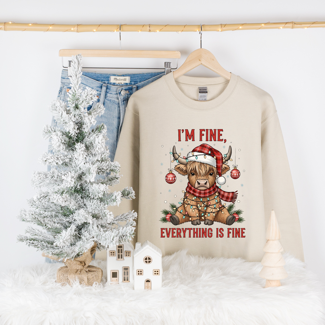 Adult I’m Fine Crewneck