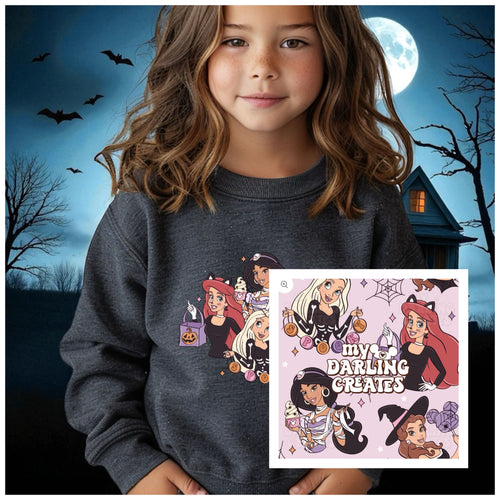 Youth Spooky Princess Crewneck & Legging Set