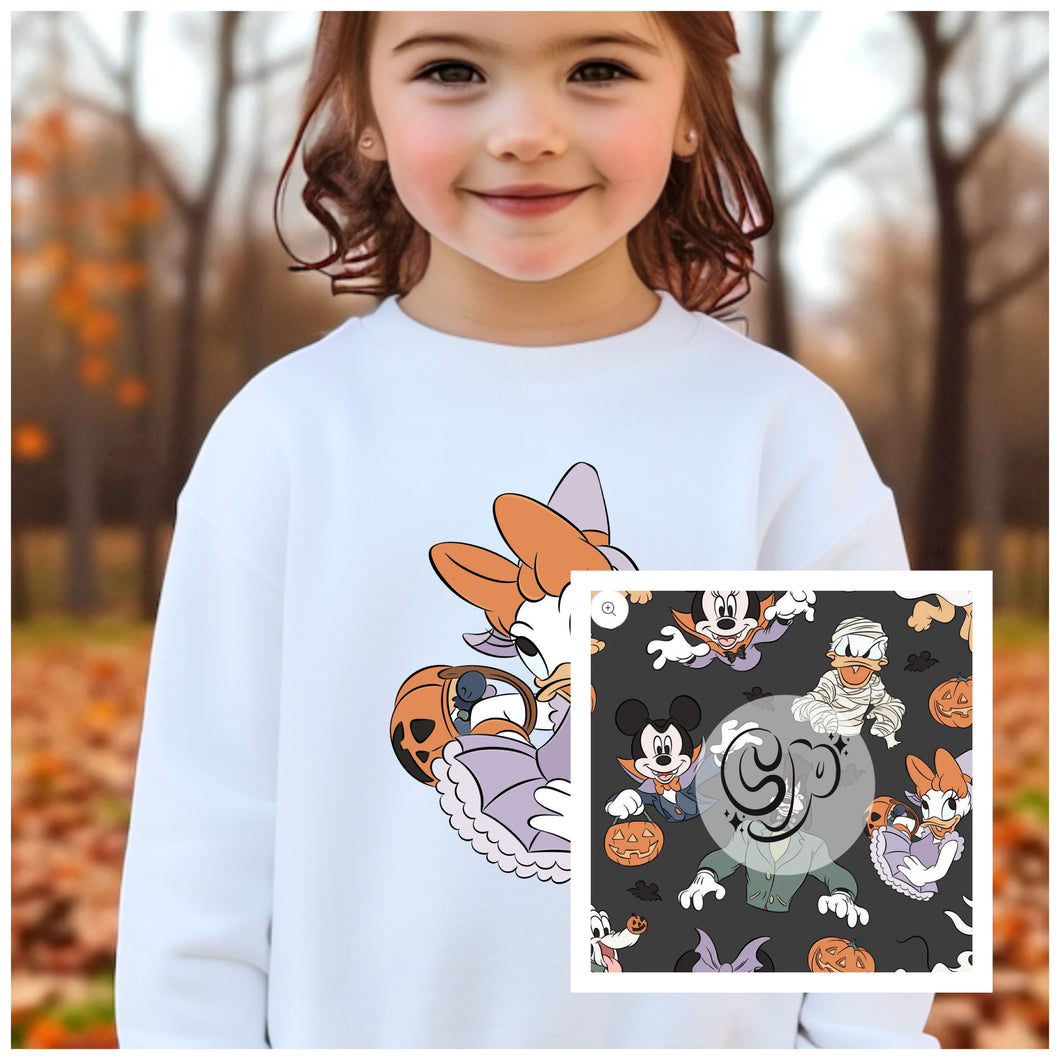 Youth Halloween Daisy Crewneck & Legging Set