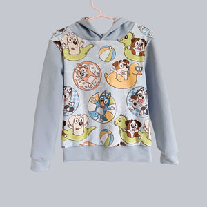 Size 8, 10 & 12 Pup Friends Lined Hoodie