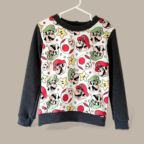 Size 6 Mario Crewneck