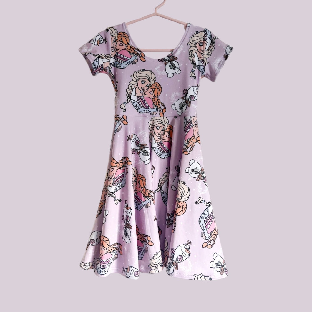 Ice Queen & Sister Twirl Dress