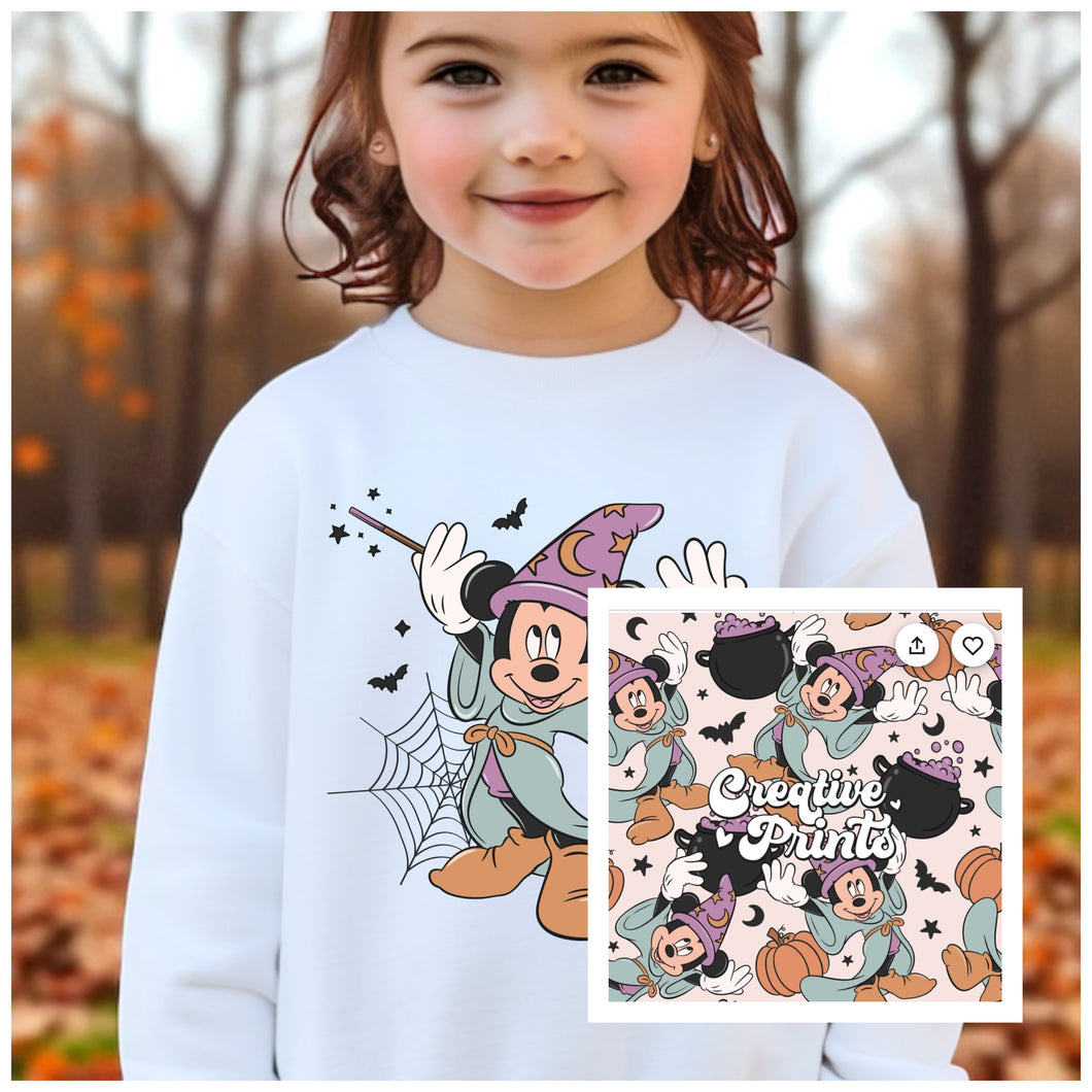 Youth Wizard Mouse Crewneck & Legging Set