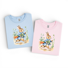Load image into Gallery viewer, Toddler Bunny &amp; Carrots Tshirt