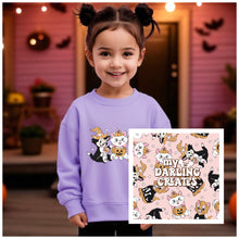 Load image into Gallery viewer, Toddler Spooky Cats Crewneck &amp; Legging Set