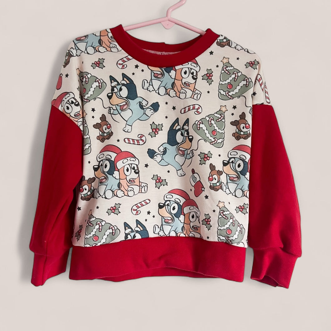Size 4 Heeler Christmas Crewneck