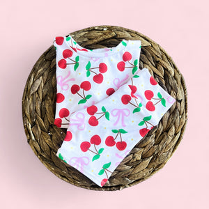 Bows & Cherries Biker Short & Top Set