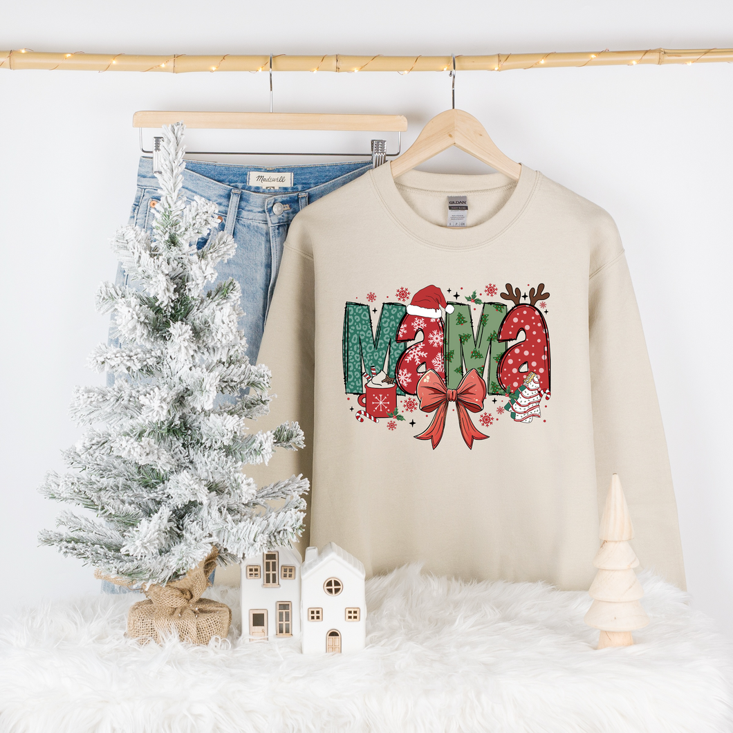 Adult Christmas Mama Crewneck