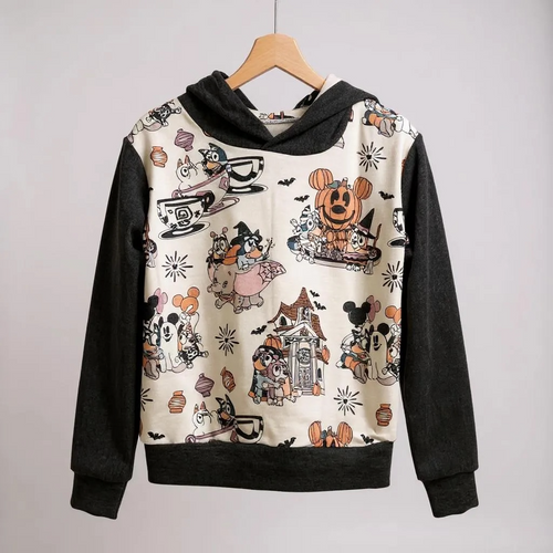 Size 5, 6 & 7 Spooky Sisters Lined Hoodie