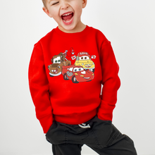 Load image into Gallery viewer, Youth Cars Love Crewneck