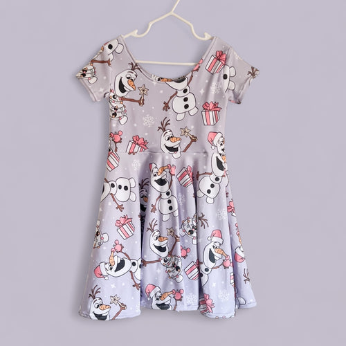 Size 4 Snowman Twirl Dress