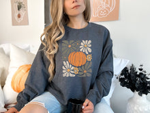 Load image into Gallery viewer, Adult Floral Pumpkin 🎃 Crewneck
