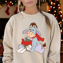Load image into Gallery viewer, Adult Christmas Eyore Crewneck
