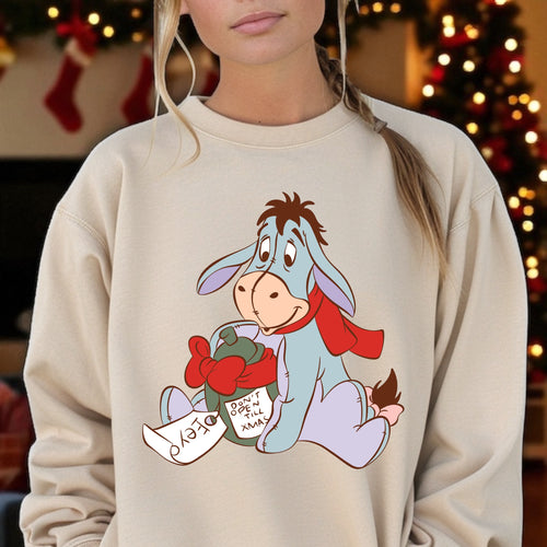 Adult Christmas Eyore Crewneck
